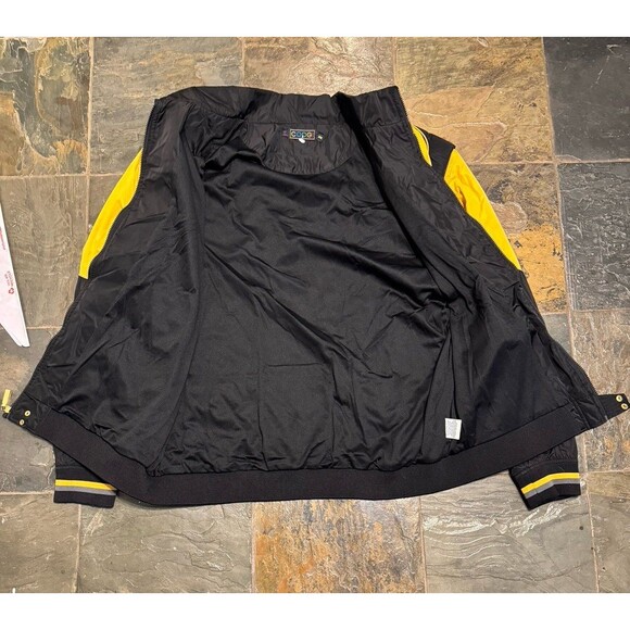 COOGI VERY RARE RACING JACKET BOMBER STYLE BLACK YELLOW MENS XXXL - Picture 5 of 6